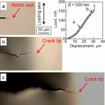 き裂進展挙動の光学観察 Optical microscope observation of crack propagation behavior